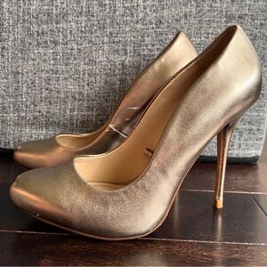 Zara Shoes Heels - Gold